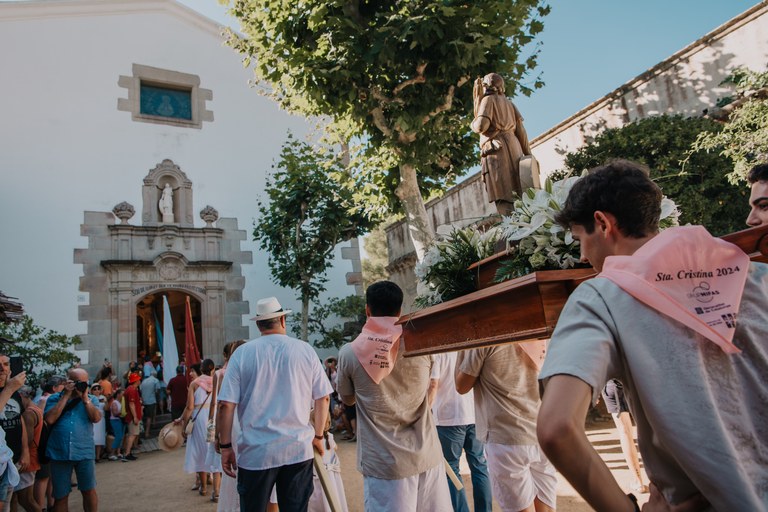 El President del Parlament participa a la processió marítima de Santa Cristina