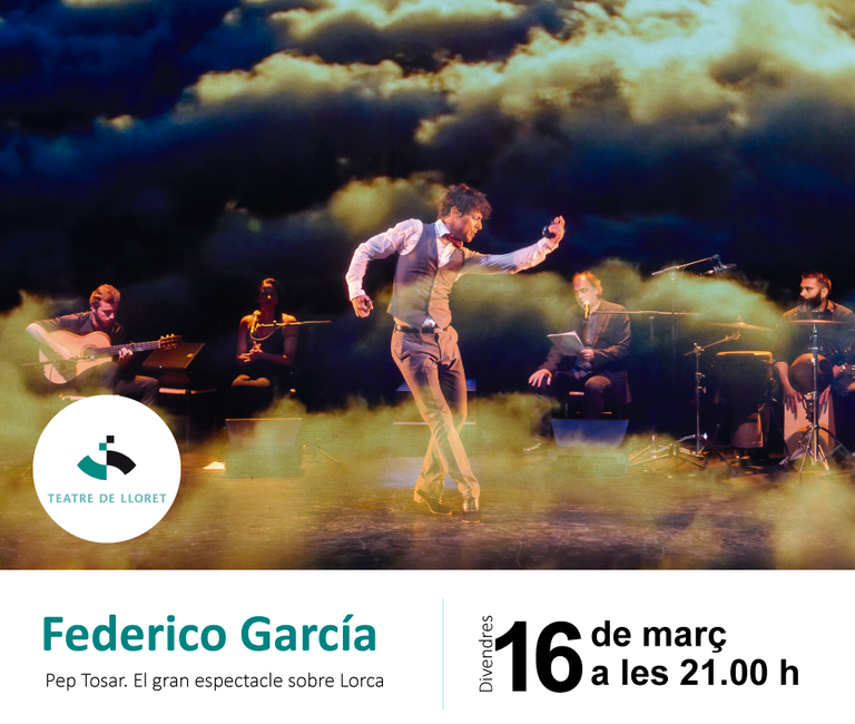 ‘Federico García’ de Pep Tosar, aquest divendres 16 de març al Teatre de Lloret