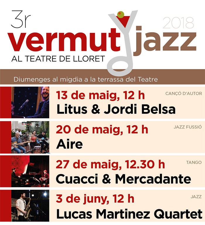 3r Cicle de Vermut Jazz a la terrassa del Teatre de Lloret