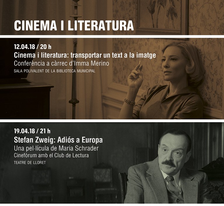 El cineclub Adler de Lloret organitza un cicle de cinema i literatura