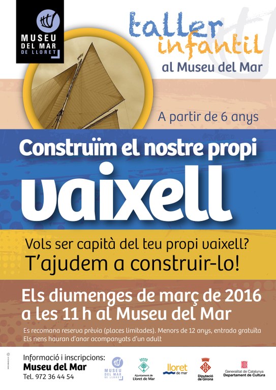 El Museu del Mar organitza un taller infantil per ensenyar a construir vaixells