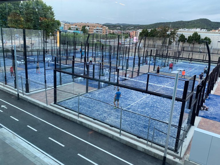 Entra en funcionament l’àrea de raqueta de la zona esportiva de Lloret de Mar