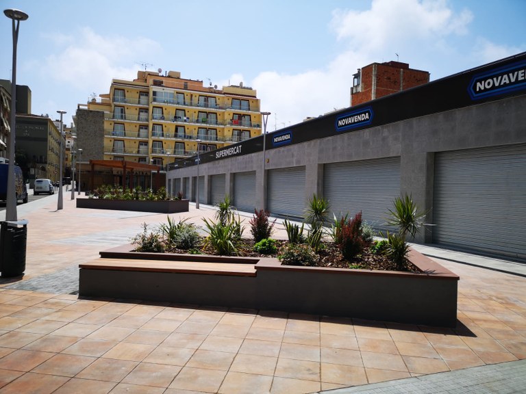 Finalitzen les obres de la plaça situada a la finca Blanca Aurora