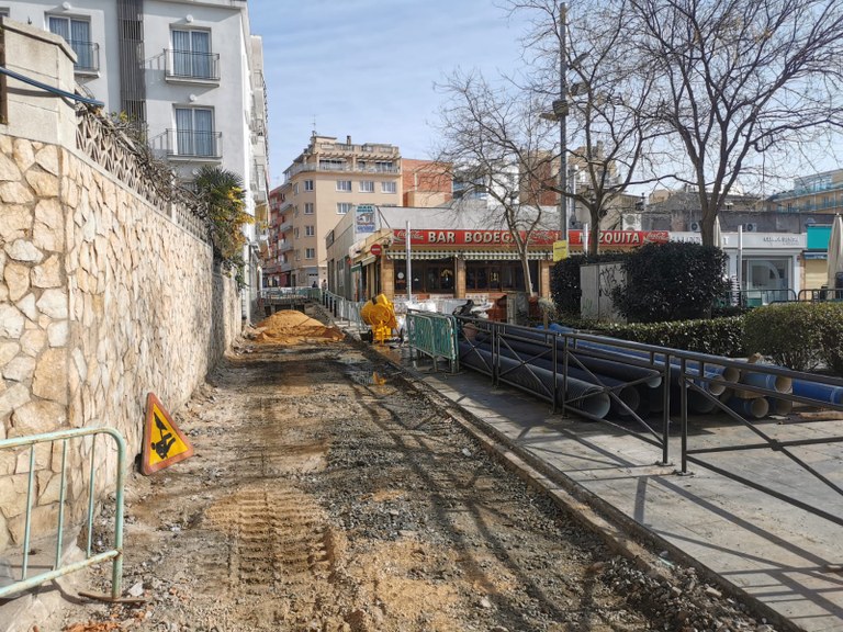 L’Ajuntament de Lloret realitza obres al C/Oliva entre Sènia del Rabich i C/Sant Pere