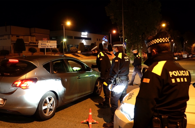 La Policia Local de Lloret posa 208 denúncies per incompliment de la normativa COVID-19 durant el cap de setmana de Tots Sants