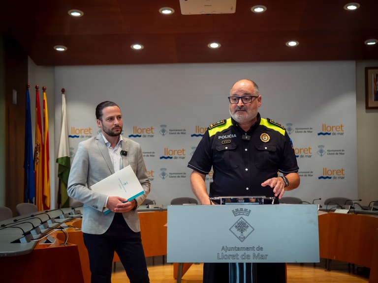 Lloret presenta unes dades de seguretat ciutadana del juliol similars a les del 2023 i l'alcalde demana responsabilitat a una part del teixit econòmic