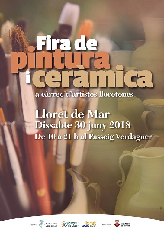 Fira de pintura i ceràmica a càrrec d'artistes lloretencs 