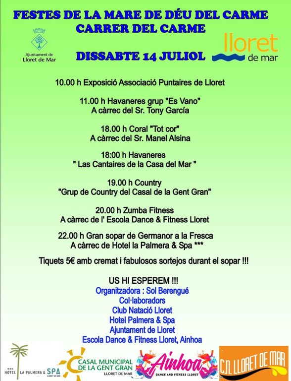 Festa del veïnat del carrer del Carme.