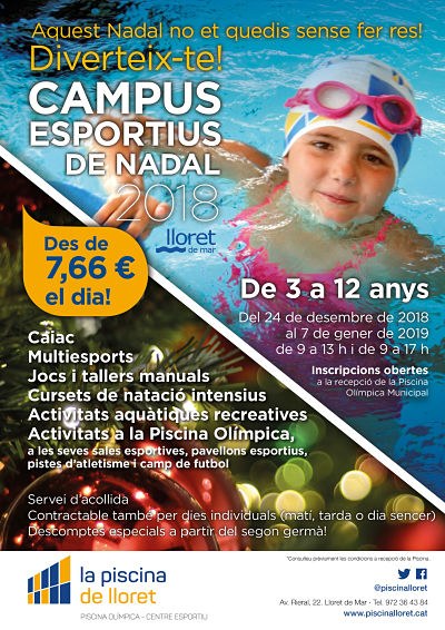 CAMPUS ESPORTIUS DE NADAL A LA PISCINA MUNICIPAL