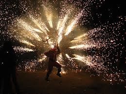 Correfoc a càrrec de la colla de Diables Sa Forcanera 