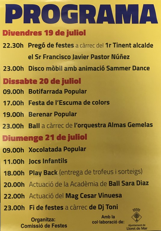 Festes de barri. Mas Baell i Can Carbó. 