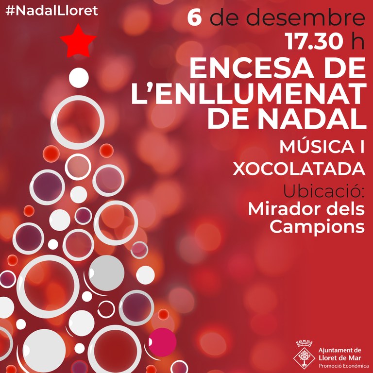 Encesa oficial de l'enllumenat de Nadal