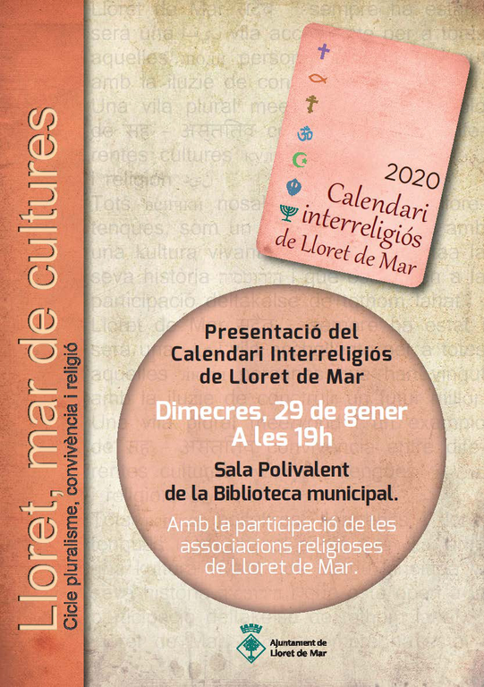 Presentació del Calendari  Interreligiós de Lloret de Mar 