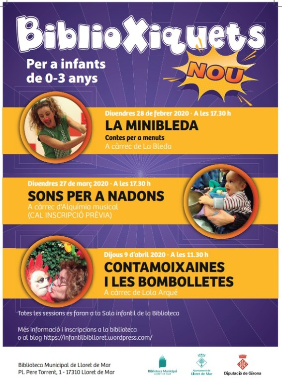 BiblioXiquets. “La MiniBleda. Contes per a menuts”. de 0 a 3 anys