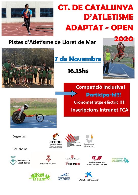 Campionat de Catalunya d´Atletisme Adaptat (Ajornat)