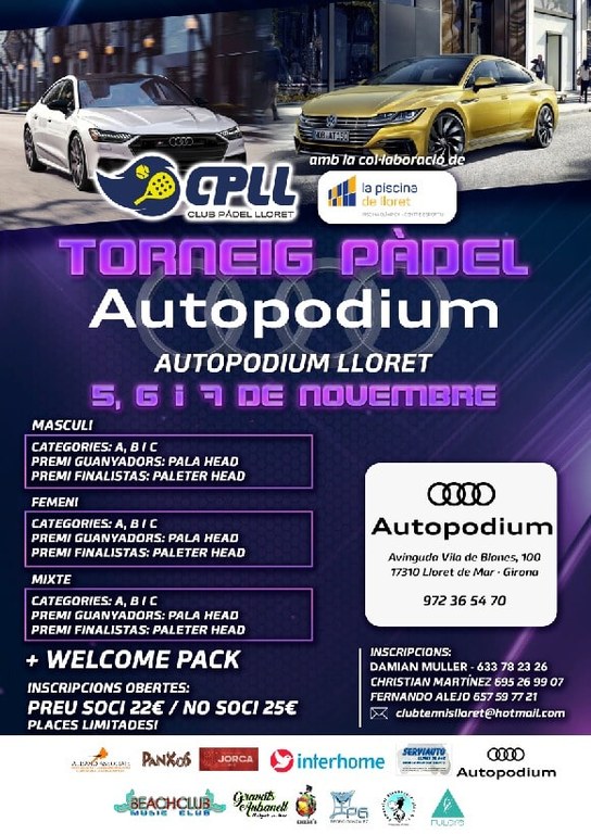 TORNEIG PADEL AUTOPODIUM