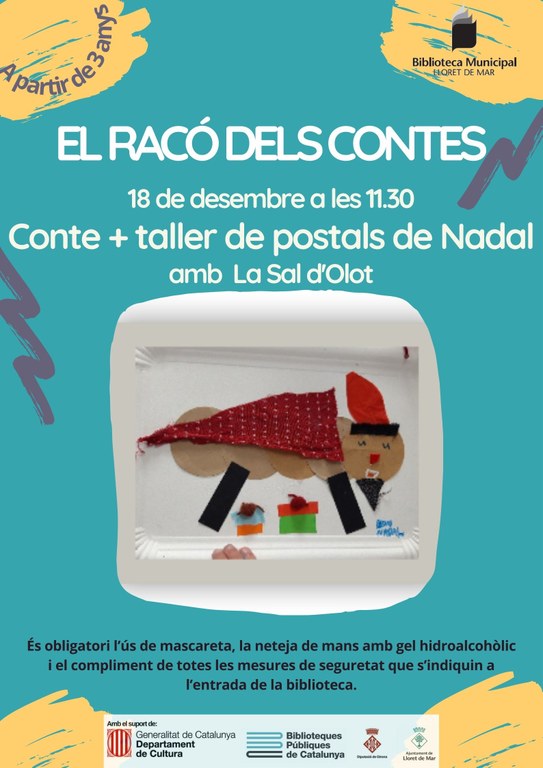 El Racó dels contes. Conte + taller de postals de Nadal (ANUL·LAT)