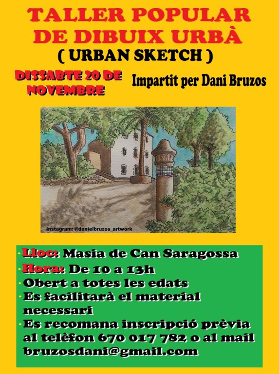 Taller popular de dibuix urbà (urban sketch) 