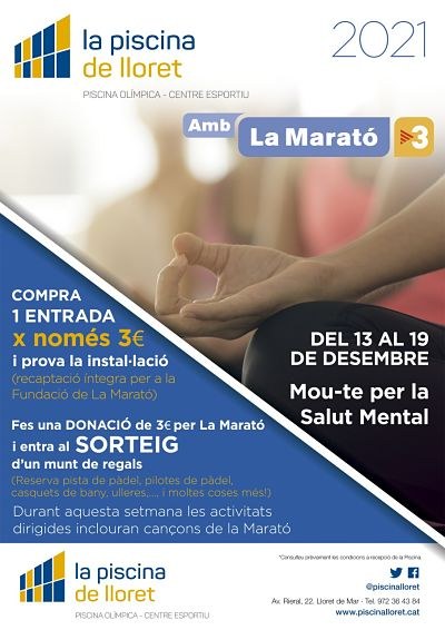 MOU-TE AMB LA MARATÓ A LA PISCINA DE LLORET