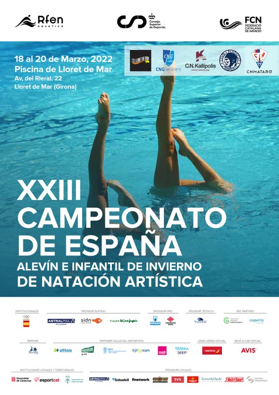 XXIII CAMPIONAT ESPANYA NATACIÓ ARTÍSTICA ALEVÍ I INFANTIL