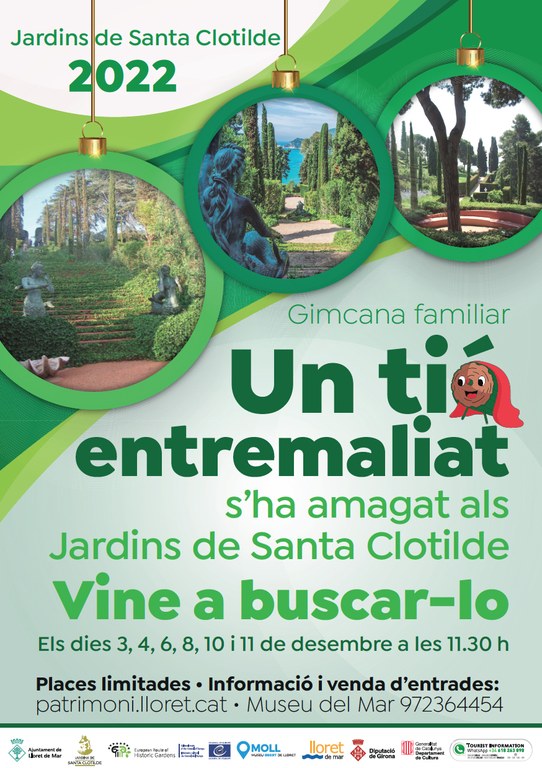 Tió de Nadal a Jardins de Santa Clotilde