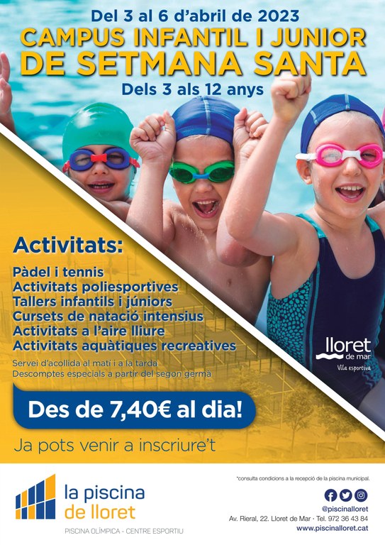 CAMPUS ESPORTIU SETMANA SANTA INFANTIL I JUNIOR