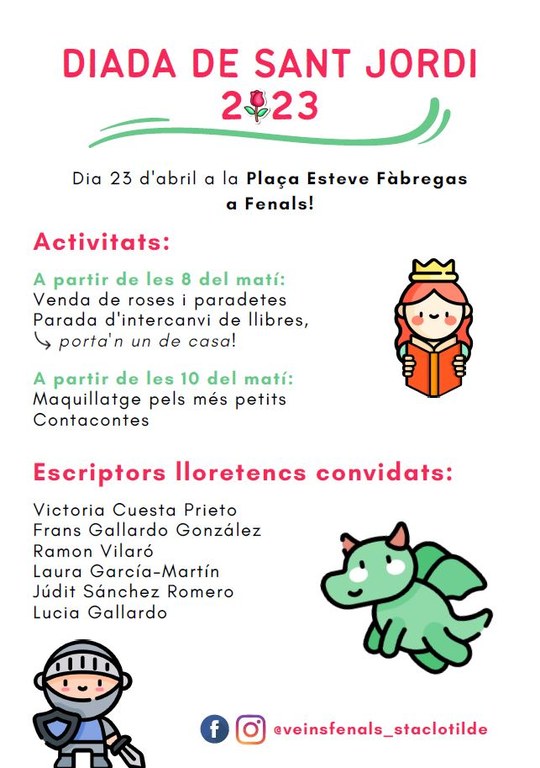 Diada Sant Jordi Associació de Veïns de Fenals i Sta Clotilde