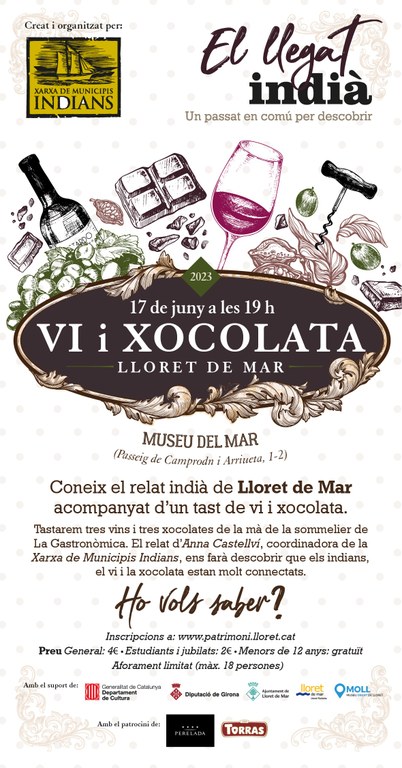 El llegat indià - Vi i xocolata