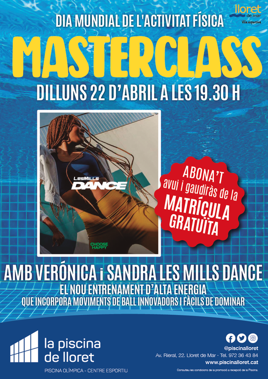 MASTERCLASS LES MILLS DANCE DIA MUNDIAL DE L'ACTIVITAT FISICA