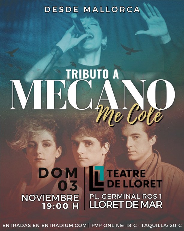 Me colè. Concert Tribut a Mecano