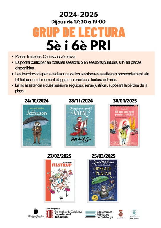 Grup de lectura 5è i 6è PRI. Un noi anomenat Nadal de Matt Haig