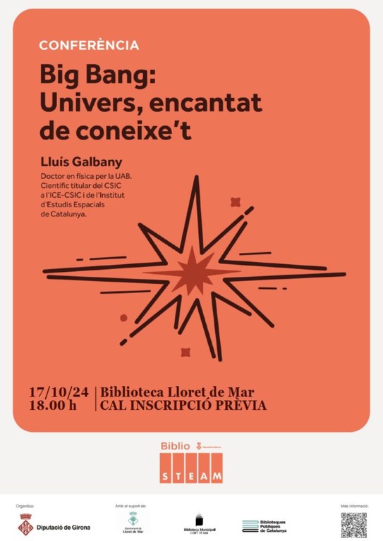 Conferència BiblioSTEAM. Big Bang: Univers, encantat de conèixer-te