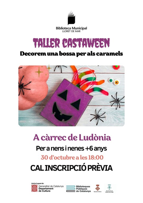 Taller Castaween. Decorem una bossa per als caramels