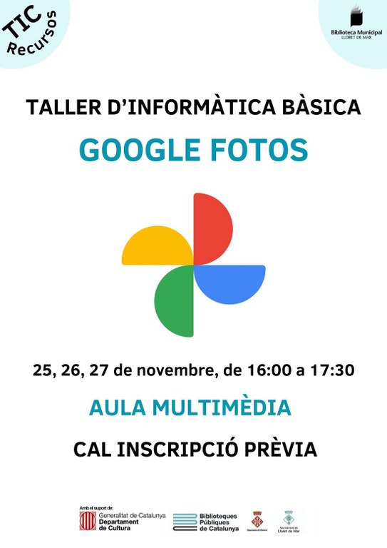 Curs d'Informàtica Bàsica. Google fotos