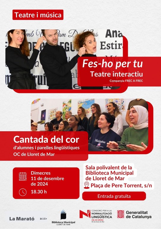 Espectacle de teatre interactiu 'Fes-ho per tu' a Lloret de Mar