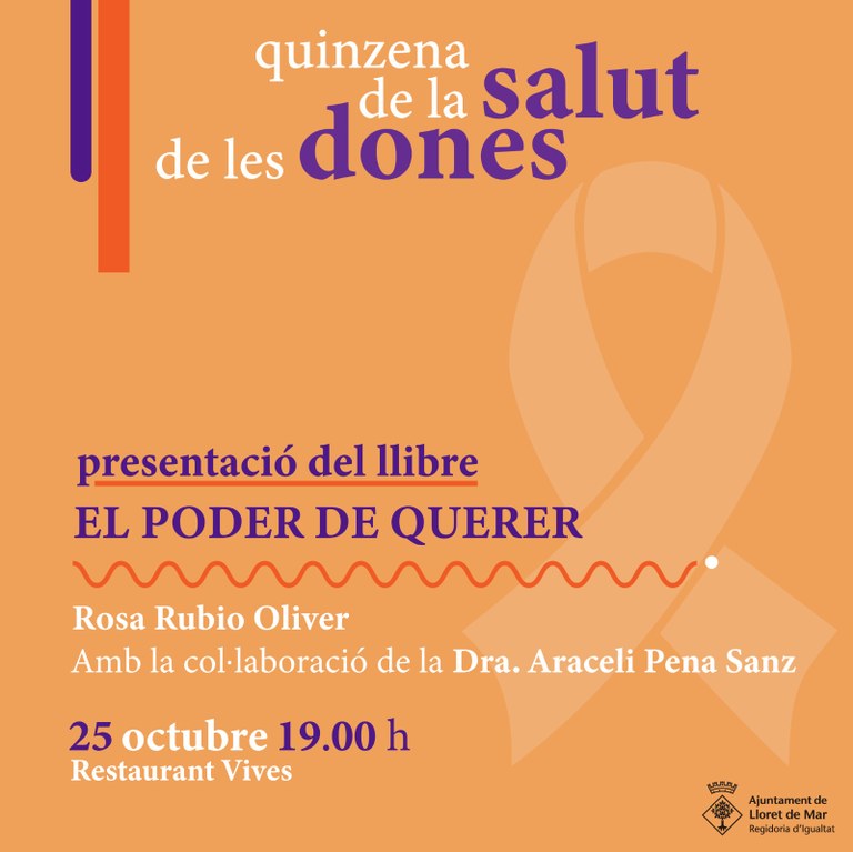 Quinzena de la Salut de les Dones: Presentació del llibre "El poder de querer"