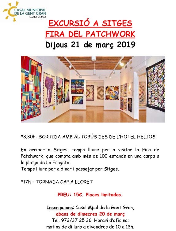 Excursió a la Fira de Patchwork de Sitges