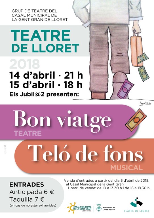 Obra de teatre: Bon Viatge. Teló de Fons.