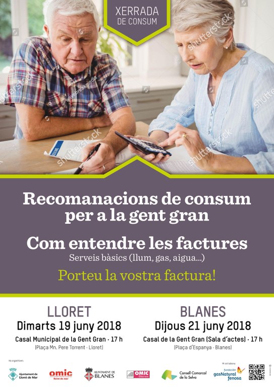 Xerrada de Consum: recomanacions per a la gent gran