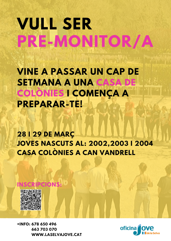 Vull ser pre-monitor/monitora