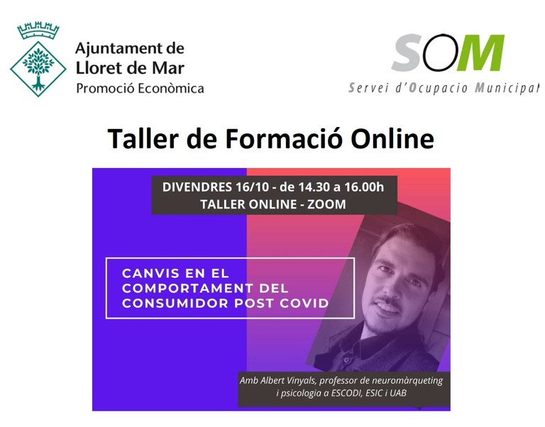 Seminari Online d'Emprenedoria i Empresa: Canvis en el comportament del consumidor post Covid