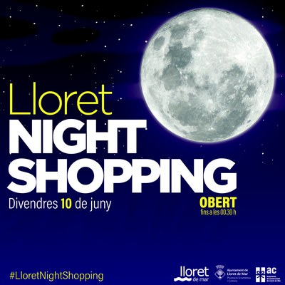 Cartell LloretNightShopping 06 2022